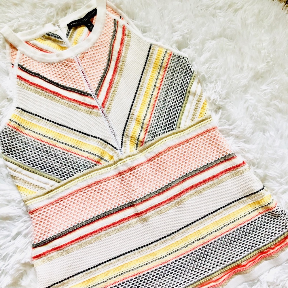 WHITE HOUSE BLACK MARKET • Knit Sweater Tank Top.